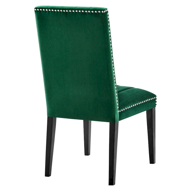 Chaises d'appoint de salle à manger Catalyst Performance en velours - Lot de 2