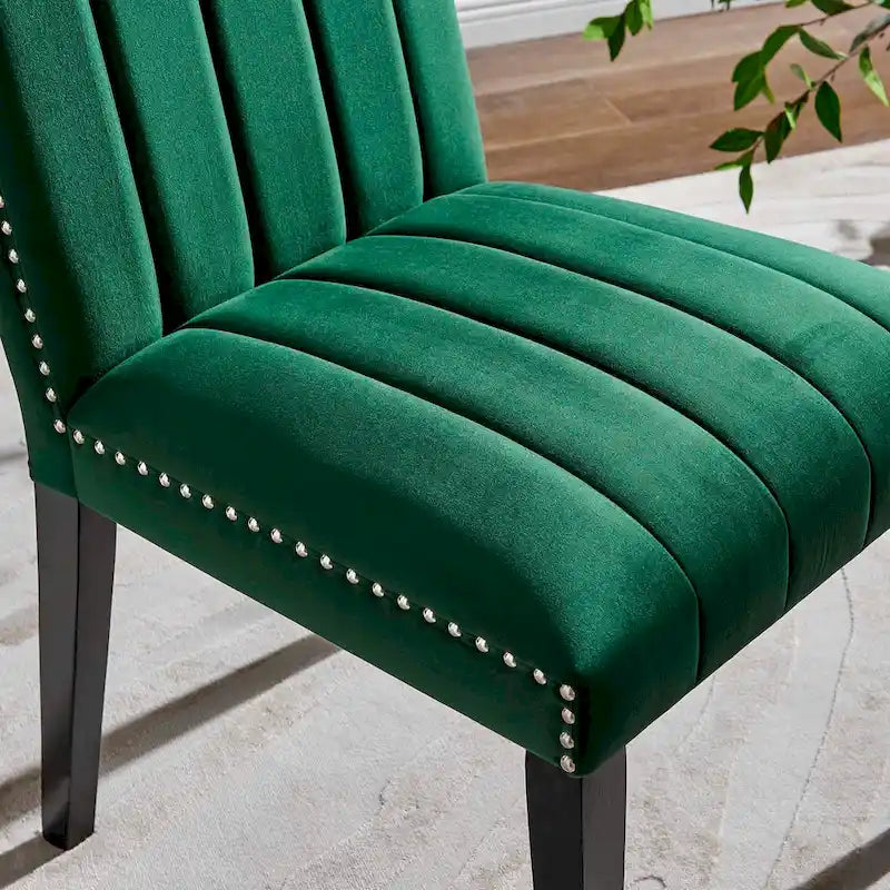 Chaises d'appoint de salle à manger Catalyst Performance en velours - Lot de 2