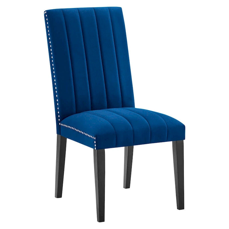 Chaises d'appoint de salle à manger Catalyst Performance en velours - Lot de 2
