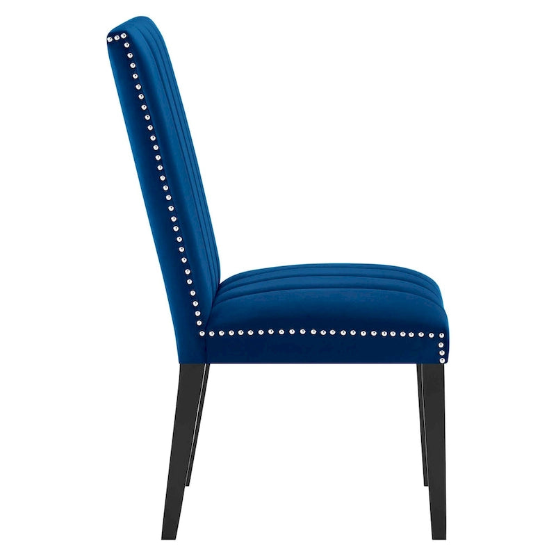 Chaises d'appoint de salle à manger Catalyst Performance en velours - Lot de 2