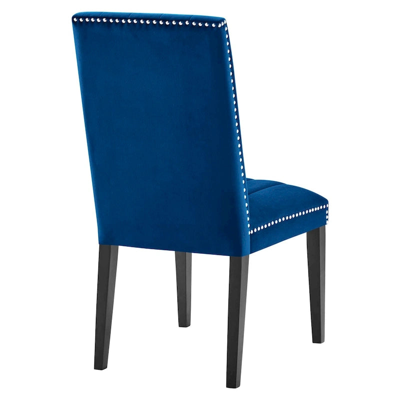 Chaises d'appoint de salle à manger Catalyst Performance en velours - Lot de 2