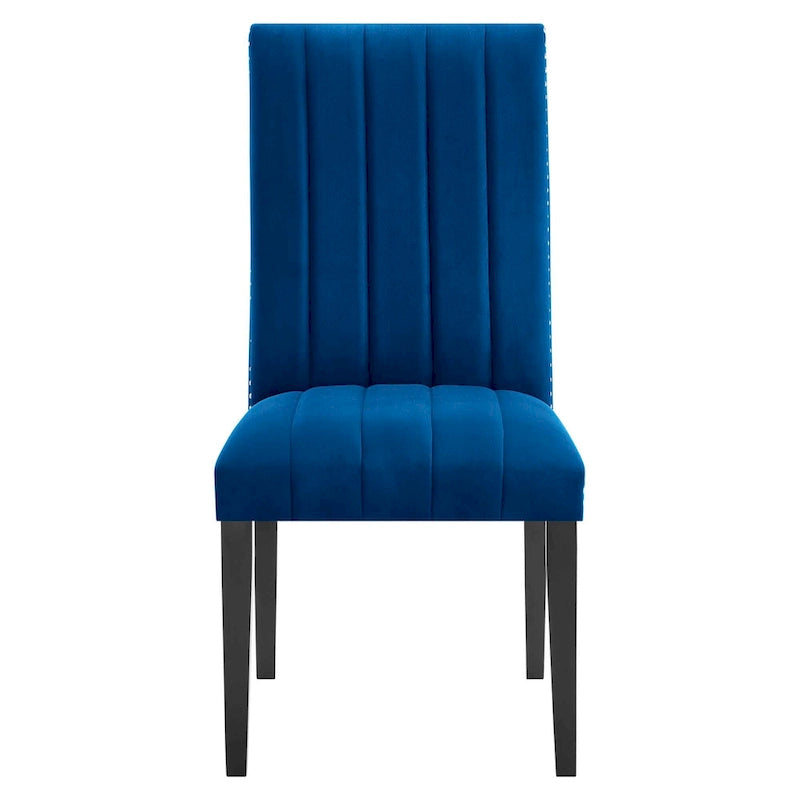 Chaises d'appoint de salle à manger Catalyst Performance en velours - Lot de 2