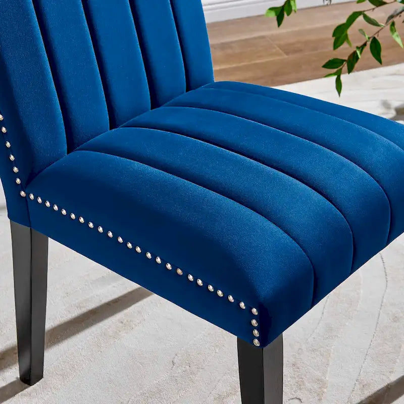Chaises d'appoint de salle à manger Catalyst Performance en velours - Lot de 2