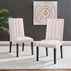 Chaises d'appoint de salle à manger Catalyst Performance en velours - Lot de 2