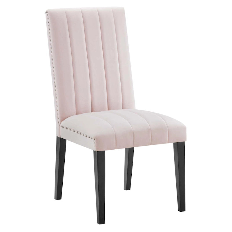Chaises d'appoint de salle à manger Catalyst Performance en velours - Lot de 2