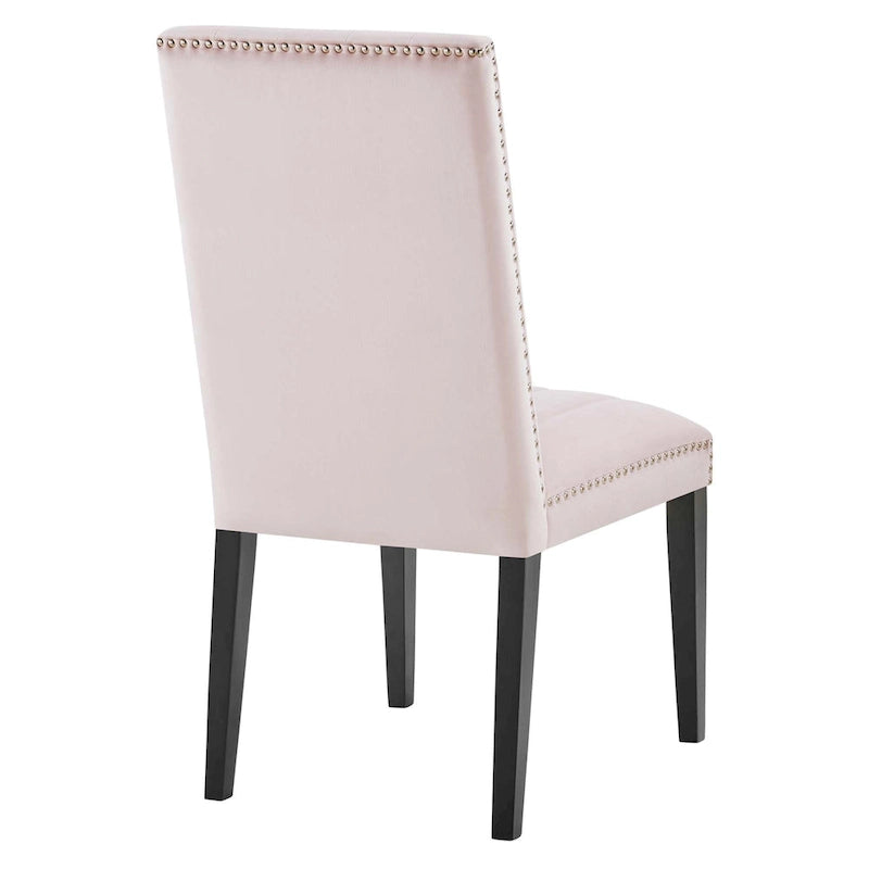 Chaises d'appoint de salle à manger Catalyst Performance en velours - Lot de 2