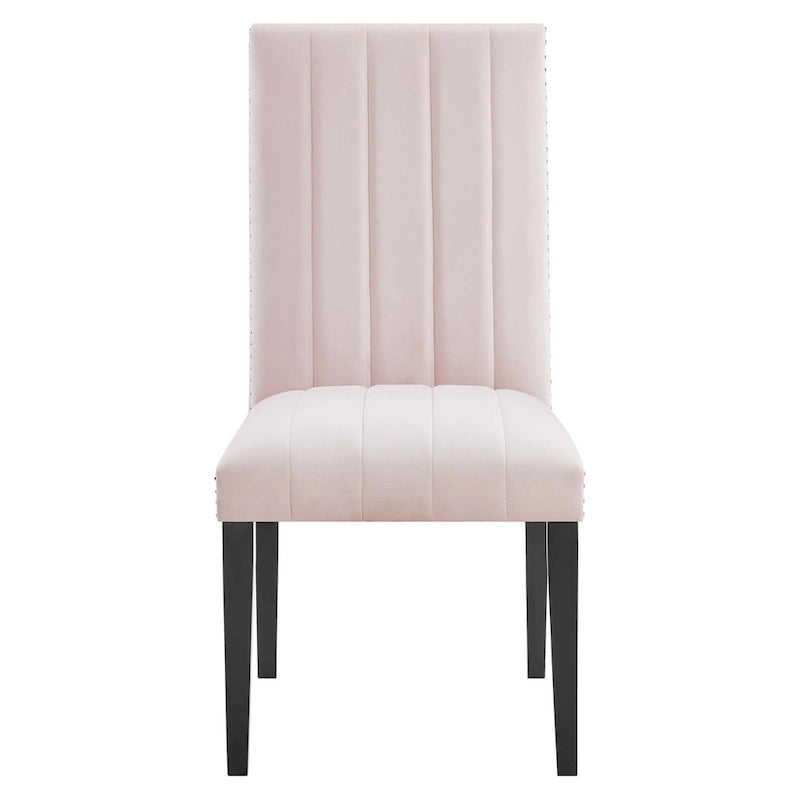 Chaises d'appoint de salle à manger Catalyst Performance en velours - Lot de 2