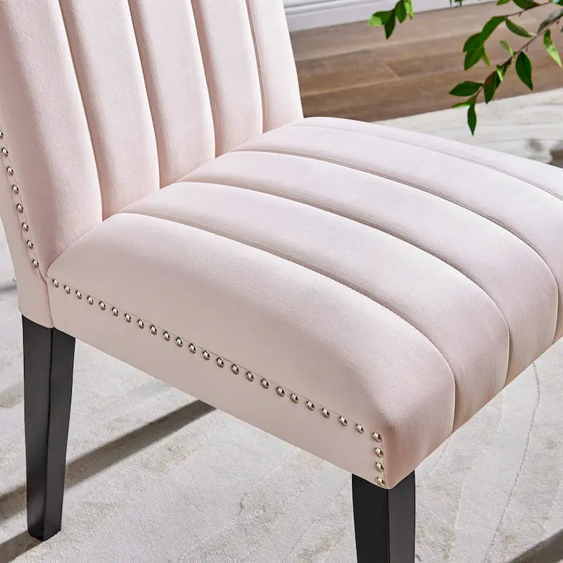 Chaises d'appoint de salle à manger Catalyst Performance en velours - Lot de 2