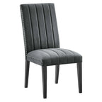 Chaises d'appoint de salle à manger Catalyst Performance en velours - Lot de 2