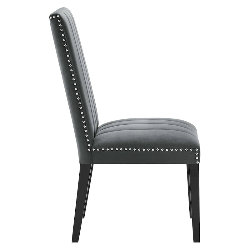 Chaises d'appoint de salle à manger Catalyst Performance en velours - Lot de 2