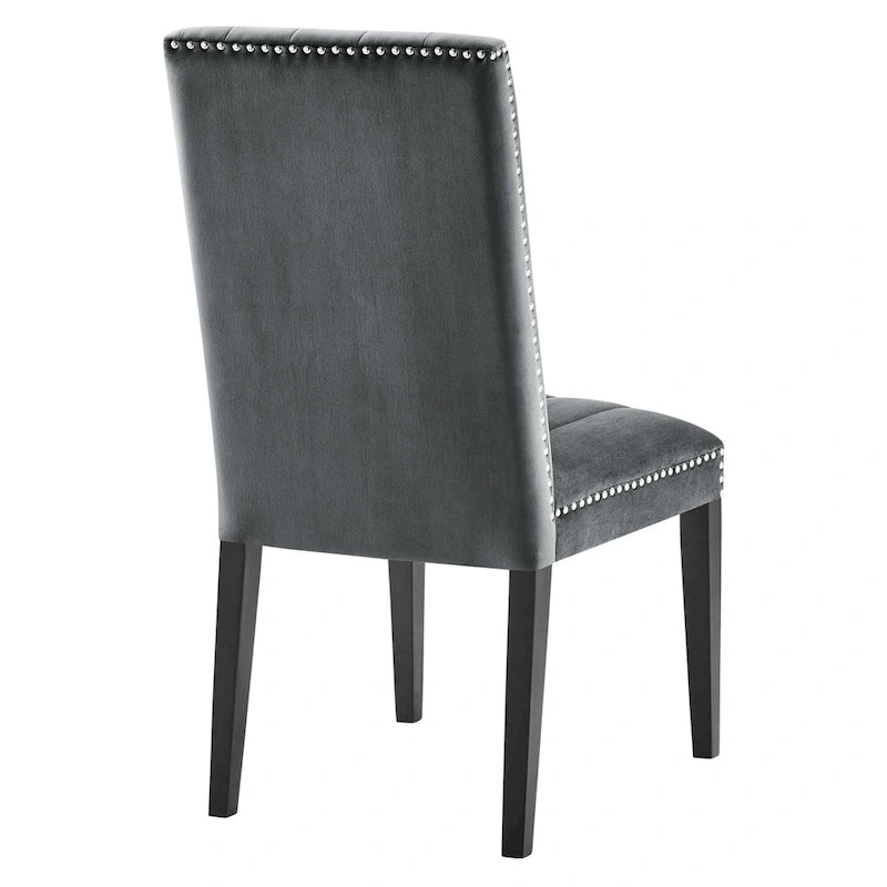 Chaises d'appoint de salle à manger Catalyst Performance en velours - Lot de 2