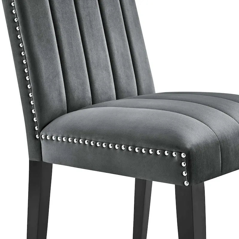 Chaises d'appoint de salle à manger Catalyst Performance en velours - Lot de 2