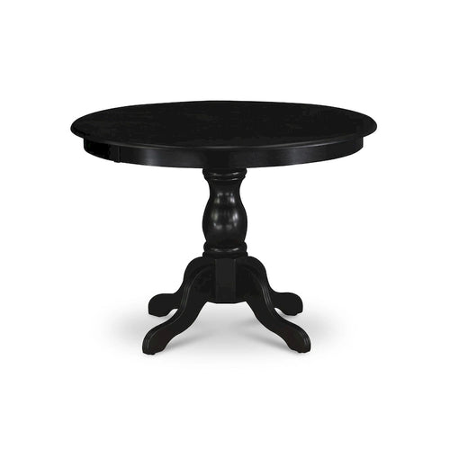 Ensemble de salle à manger 3 pièces comprenant une table à manger ronde et 2 chaises Parson en tissu de lin, (Options de finition)