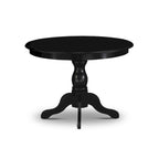 Ensemble de salle à manger 3 pièces comprenant une table à manger ronde et 2 chaises Parson en tissu de lin, (Options de finition)