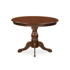 Ensemble de salle à manger 3 pièces comprenant une table à manger ronde et 2 chaises Parson en tissu de lin, (Options de finition)