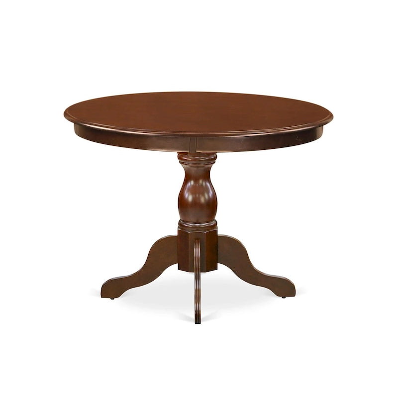 Ensemble de salle à manger 3 pièces comprenant une table à manger ronde et 2 chaises Parson en tissu de lin, (Options de finition)