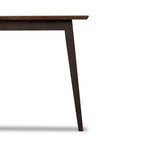 Table à manger rectangulaire en bois massif Alda, style moderne du milieu du siècle