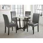 Chaises de salle à manger Slivnitsa en similicuir avec clous décoratifs, de Steve Silver (Lot de 2)
