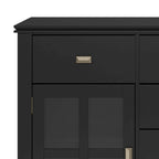 Buffet de salle à manger transitionnel en bois massif Stratford de WYNDENHALL - 137 cm de large