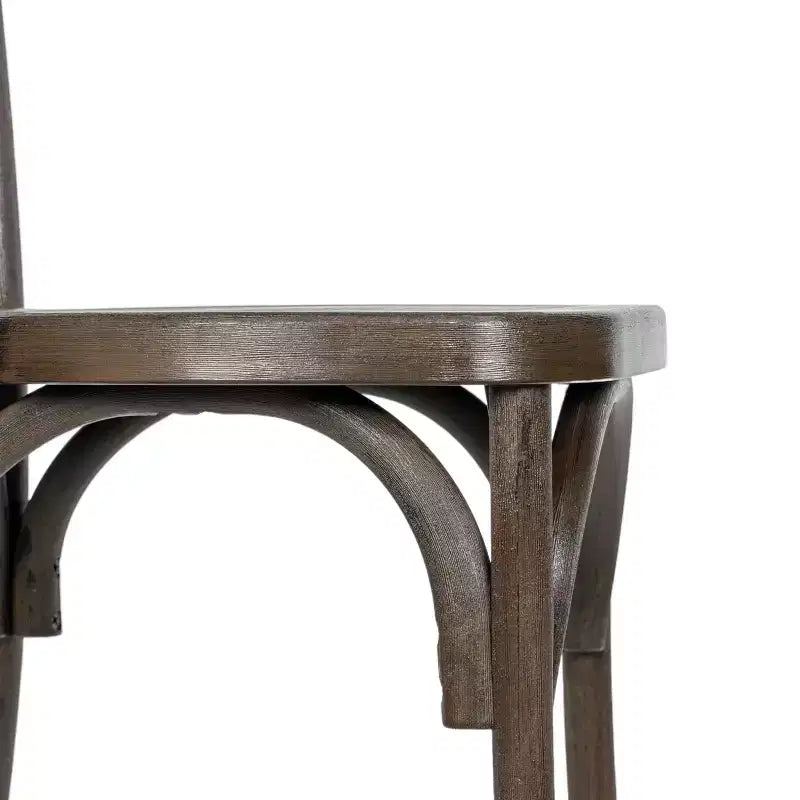 Flash Furniture HERCULES Lot de 2 Chaises de Style Thonet en Résine Aspect Bois, Commerciales, Intérieur/Extérieur