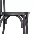 Flash Furniture HERCULES Lot de 2 Chaises de Style Thonet en Résine Aspect Bois, Commerciales, Intérieur/Extérieur