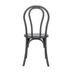 Flash Furniture HERCULES Lot de 2 Chaises de Style Thonet en Résine Aspect Bois, Commerciales, Intérieur/Extérieur
