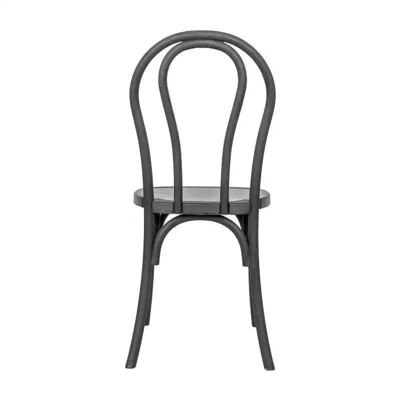 Flash Furniture HERCULES Lot de 2 Chaises de Style Thonet en Résine Aspect Bois, Commerciales, Intérieur/Extérieur