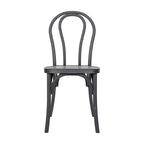 Flash Furniture HERCULES Lot de 2 Chaises de Style Thonet en Résine Aspect Bois, Commerciales, Intérieur/Extérieur