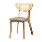 Ensemble de salle à manger 5 pièces en bois de style moderne du milieu du siècle Baxton Studio Dannell
