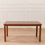 Table rectangulaire ECR4Kids en bois dur de 60 cm x 120 cm avec pieds de 55 cm, mobilier pour enfants