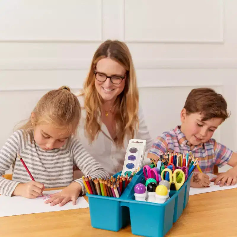 Table rectangulaire ECR4Kids en bois dur de 60 cm x 120 cm avec pieds de 55 cm, mobilier pour enfants