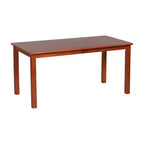Table rectangulaire ECR4Kids en bois dur de 60 cm x 120 cm avec pieds de 55 cm, mobilier pour enfants