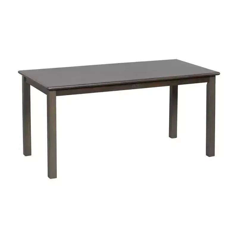 Table rectangulaire ECR4Kids en bois dur de 60 cm x 120 cm avec pieds de 55 cm, mobilier pour enfants