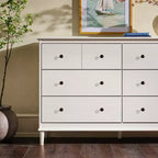 Commode Saracina Home Stiva classique moderne du milieu du siècle à 6 tiroirs horizontaux