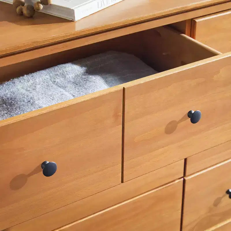 Commode Saracina Home Stiva classique moderne du milieu du siècle à 6 tiroirs horizontaux