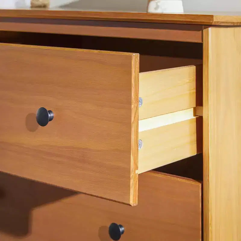 Commode Saracina Home Stiva classique moderne du milieu du siècle à 6 tiroirs horizontaux