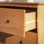 Commode Saracina Home Stiva classique moderne du milieu du siècle à 6 tiroirs horizontaux