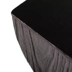 Table d'appoint carrée LeisureMod Onyx Series Table d'appoint moderne en fibre de pierre, table d'appoint entièrement assemblée pour salon, chambre, bureau, décoration d'entrée