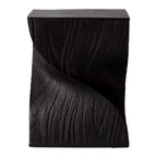 Table d'appoint carrée LeisureMod Onyx Series Table d'appoint moderne en fibre de pierre, table d'appoint entièrement assemblée pour salon, chambre, bureau, décoration d'entrée