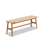 Banc Tressé, Banc de Salle à Manger en Chêne Massif avec Design Rustique Tressé à la Main, Long Banc Banc de Cuisine pour Salle à Manger Chambre Entrée Salle de Bain