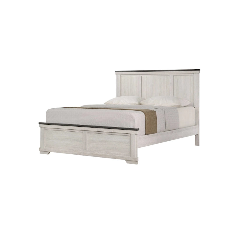 Chambre à coucher 6 pièces Candra crème et marron