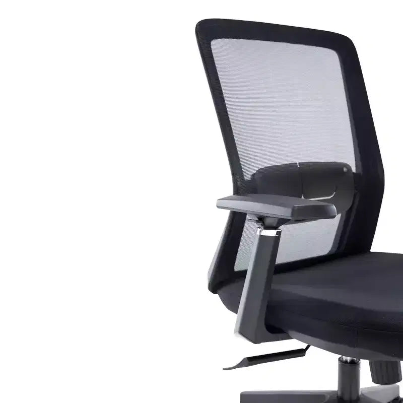 LeisureMod Ingram - Chaise de bureau ergonomique, Chaise de bureau pivotante réglable en hauteur avec support lombaire et fonction d'inclinaison, Chaise d'ordinateur confortable 8 heures pour le bureau