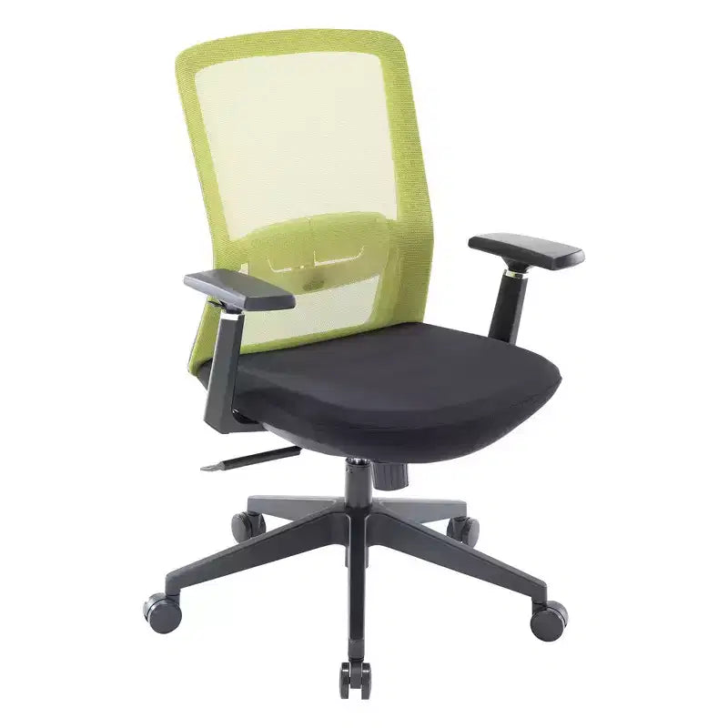 LeisureMod Ingram - Chaise de bureau ergonomique, Chaise de bureau pivotante réglable en hauteur avec support lombaire et fonction d'inclinaison, Chaise d'ordinateur confortable 8 heures pour le bureau