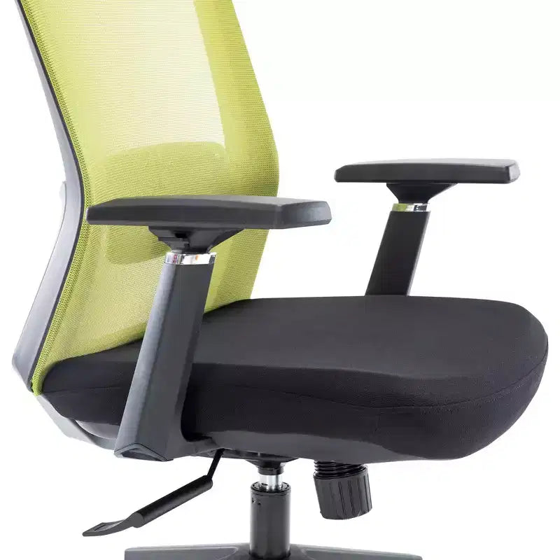 LeisureMod Ingram - Chaise de bureau ergonomique, Chaise de bureau pivotante réglable en hauteur avec support lombaire et fonction d'inclinaison, Chaise d'ordinateur confortable 8 heures pour le bureau