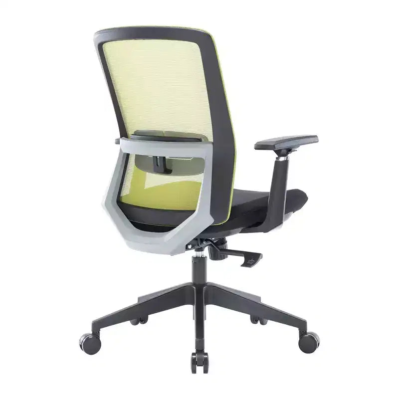 LeisureMod Ingram - Chaise de bureau ergonomique, Chaise de bureau pivotante réglable en hauteur avec support lombaire et fonction d'inclinaison, Chaise d'ordinateur confortable 8 heures pour le bureau