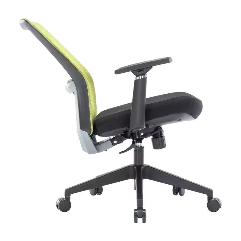 LeisureMod Ingram - Chaise de bureau ergonomique, Chaise de bureau pivotante réglable en hauteur avec support lombaire et fonction d'inclinaison, Chaise d'ordinateur confortable 8 heures pour le bureau