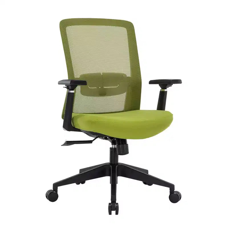 LeisureMod Ingram - Chaise de bureau ergonomique, Chaise de bureau pivotante réglable en hauteur avec support lombaire et fonction d'inclinaison, Chaise d'ordinateur confortable 8 heures pour le bureau
