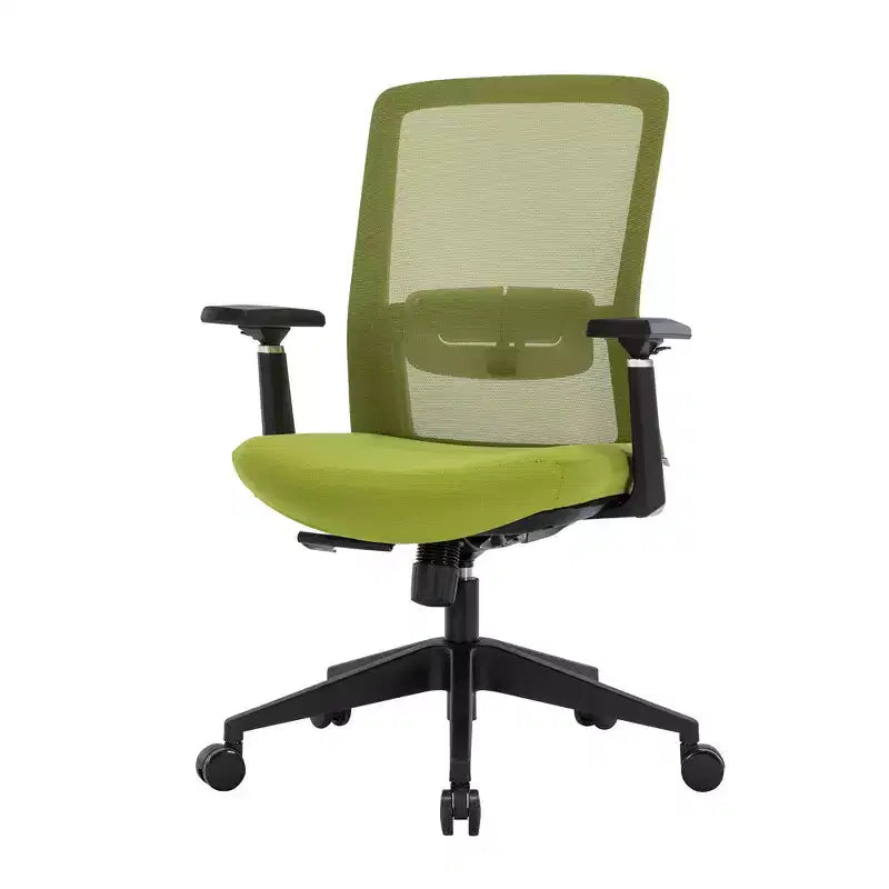 LeisureMod Ingram - Chaise de bureau ergonomique, Chaise de bureau pivotante réglable en hauteur avec support lombaire et fonction d'inclinaison, Chaise d'ordinateur confortable 8 heures pour le bureau