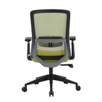 LeisureMod Ingram - Chaise de bureau ergonomique, Chaise de bureau pivotante réglable en hauteur avec support lombaire et fonction d'inclinaison, Chaise d'ordinateur confortable 8 heures pour le bureau