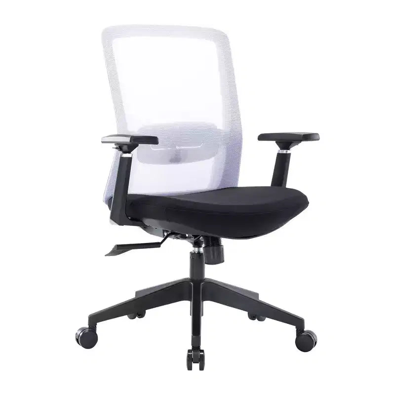 LeisureMod Ingram - Chaise de bureau ergonomique, Chaise de bureau pivotante réglable en hauteur avec support lombaire et fonction d'inclinaison, Chaise d'ordinateur confortable 8 heures pour le bureau